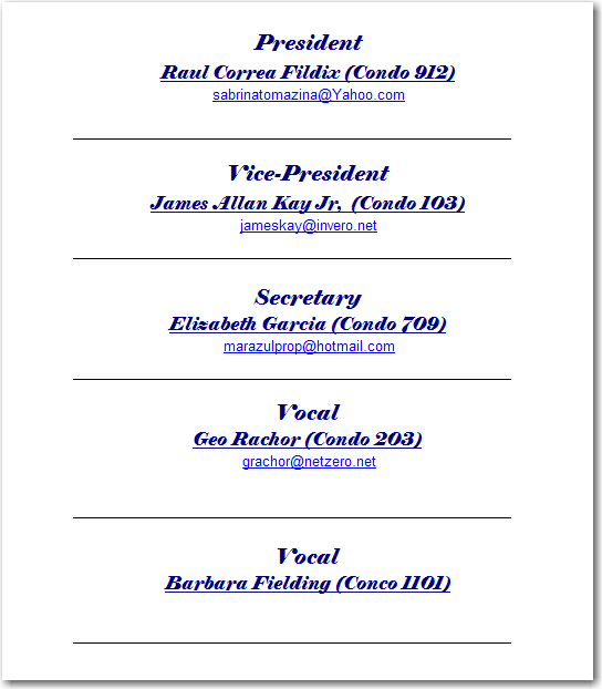 OCDM Directors